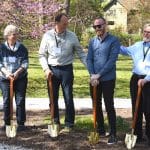 Ground Breaking for Jan's Memorial Garden