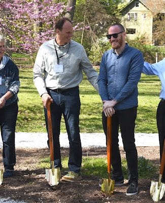 Ground Breaking for Jan's Memorial Garden