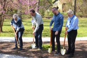 Ellen, Jon and Mike Build a Garden