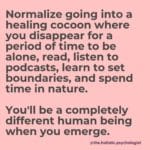 Healing by Cocooning