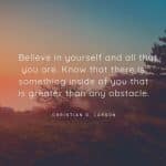 Believe in yourself