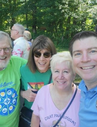 Bernie, Jo Ann and Mayor Brian Andrews